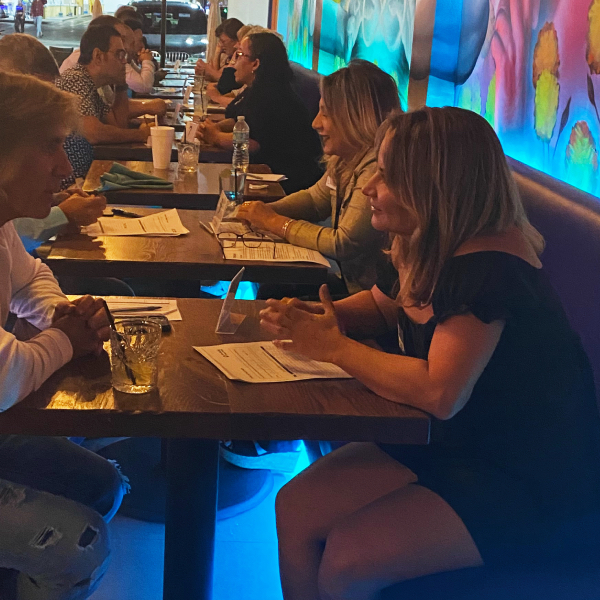 Fort Lauderdale attendees of speed dating in Florida enjoying the event!